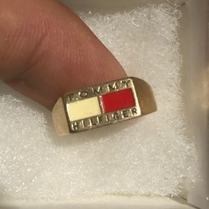 Vintage 90s Tommy Hilfiger 10 k gold ring women’s